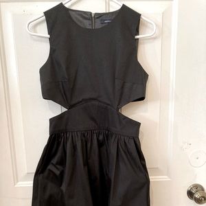 French Connection Black Cutout Mini Dress